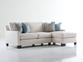 Sofás de esquina de tela 275 x 165 x 85 cm - Beige claro - Diseño contemporáneo con chaise integrada