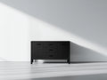 Mueble recibidor con 2 puertas y 3 cajones 120 x 40 x 85 cm - Negro - Diseño moderno con almacenamiento